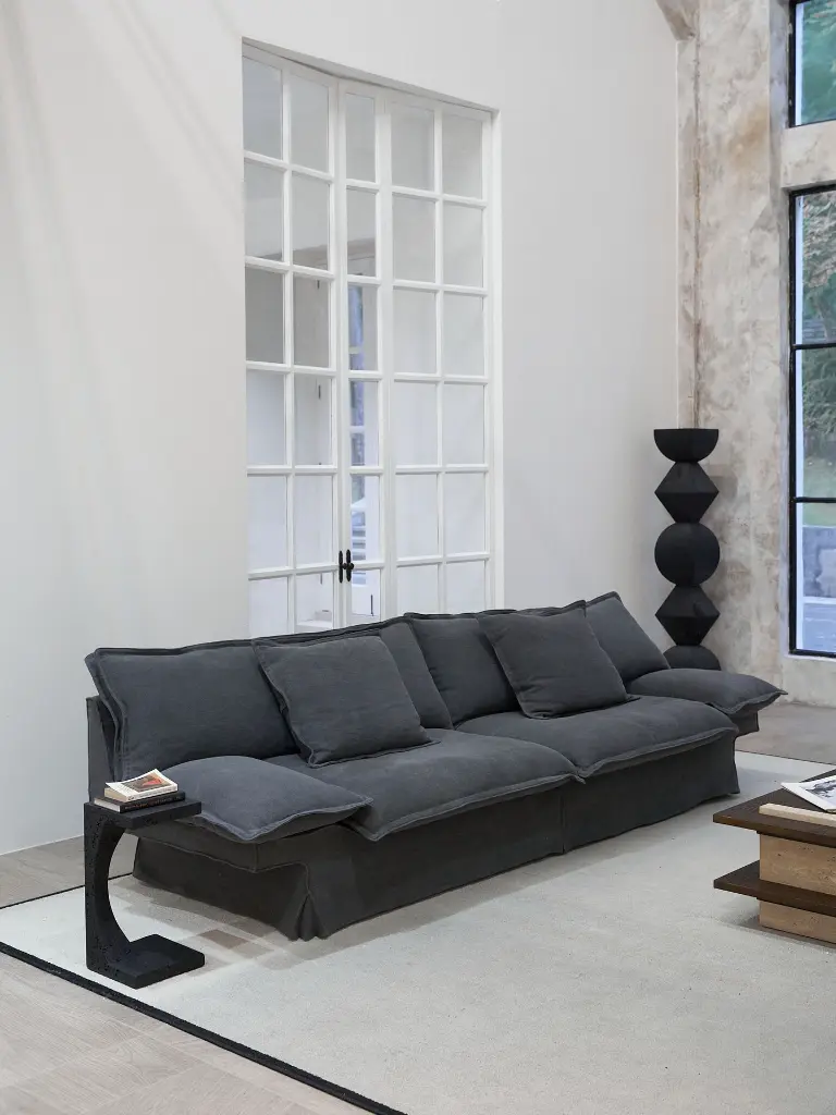 一方沙发 亚麻 水洗灰 3.08m、鼓墩边几 (1).webp