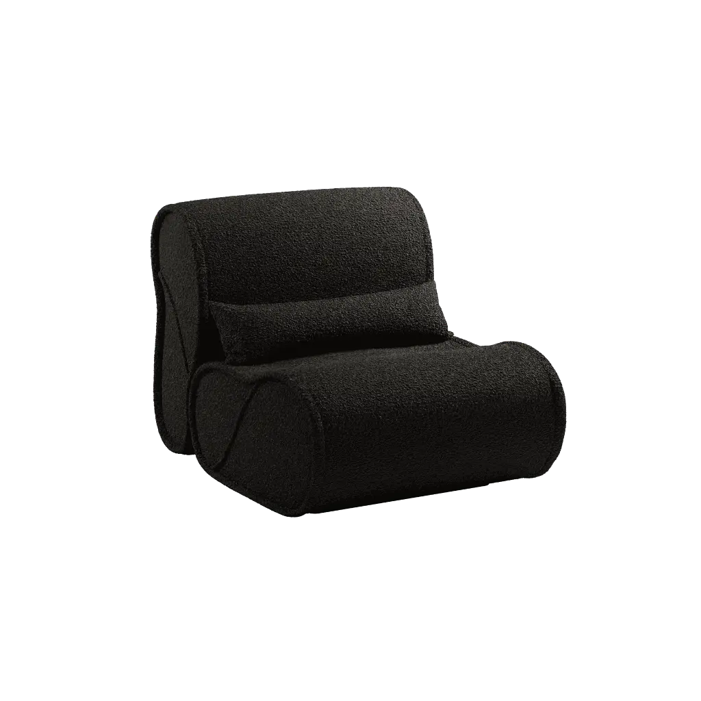 得闲家居_叠沙发单人位_黑色羊羔绒_透视图.webp