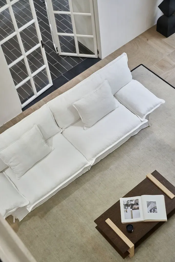 一方沙发 棉麻 素白色 3.08m、纵横茶几 胡桃色 (1).webp